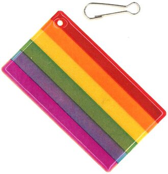 reflective pride flag zipper pulls